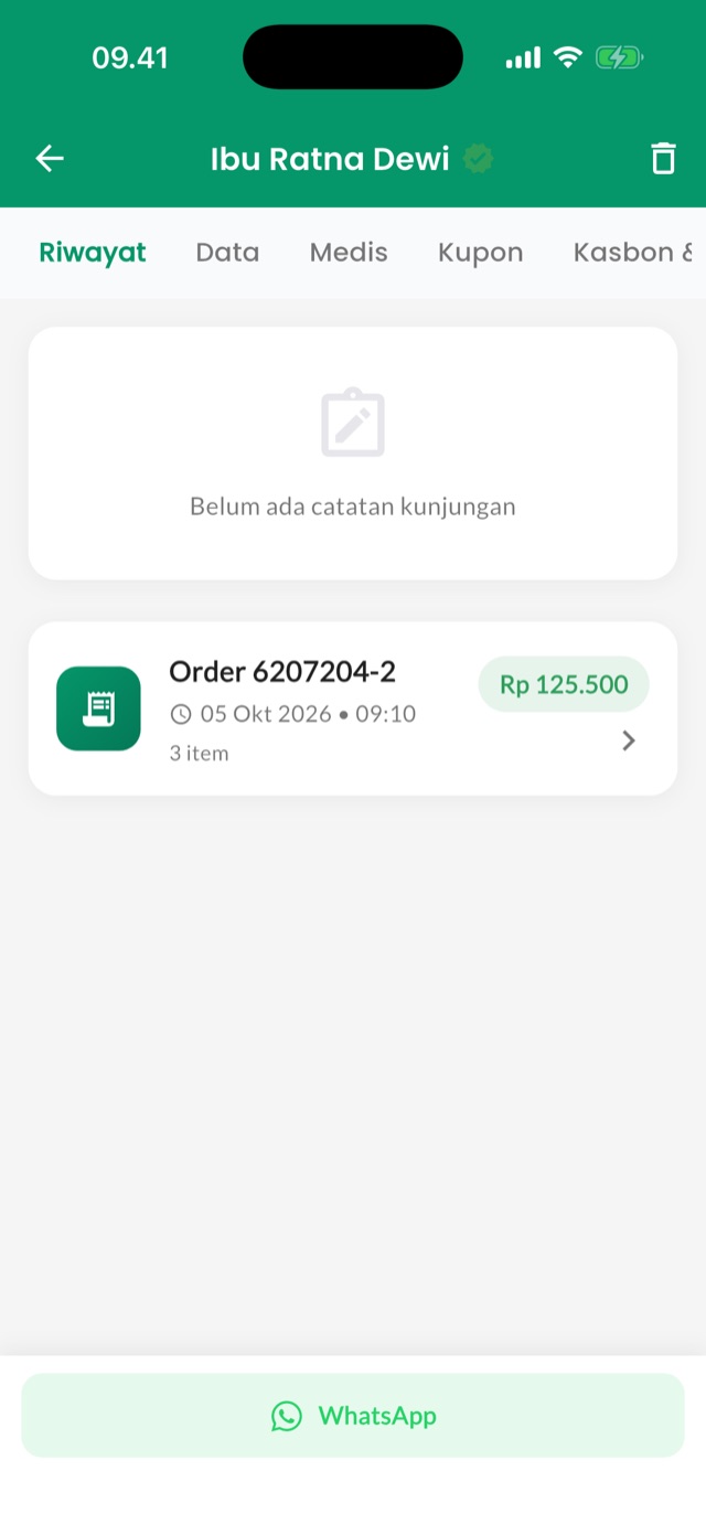 Pelanggan: Riwayat belanja dan data setiap pelanggan.